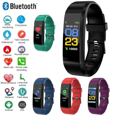 Smart Watch Band Sport Fitness Activity Tracker For Kids Fit Bit iOS Android - Image 1 of 4