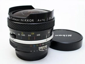 Nikon Fisheye Nikkor Auto 16mm F3.5 Ai-Converted Ojo de Pez Prime Lens Japón F / - Imagen 1 de 3