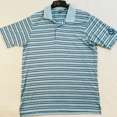 Camisa polo de golf Ashford azul para hombre XL que absorbe la humedad estilo resort club de campo Foto 1 de 4