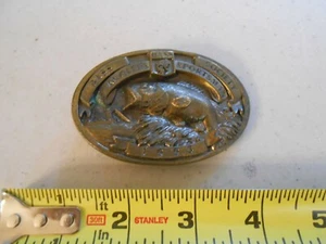 VINTAGE RARE 1993 BASS ANGLERS SPORTSMAN SOCIETY FISHING BELT BUCKLE - Picture 1 of 2