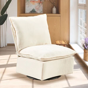360° Swivel Accent Chair Single Sofa Lounge Chair Reading Chairs for Living Room - Picture 1 of 53