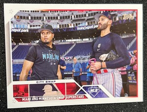 2023 Topps Update Pablo Lopez Luis Arraez # US302 Veteran Combo Marlins Twins ..