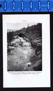 Tourmaline Mine, Mesa Grande, San Diego, CA, Geology -1934 Smithsonian Print - Picture 1 of 1