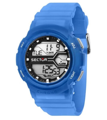 Men's Watch Sector Digital Rubber Chronograph Alarm Light Timer R3251547002 - image 1 of 2