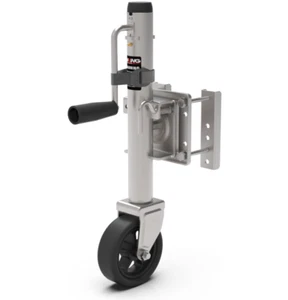 Upgraded Spoke Wheel Trailer Jack, 10" Vertical Movement, 1500 lbs, for RV, Boat - Imagen 1 de 8