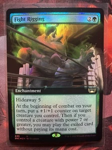 Magic The Gathering Fight Rigging FOIL Arte Extendido Calles de Nueva Capenna 430 Raro Casi Nuevo - Imagen 1 de 1