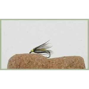 Wet Trout Flies, 12 x Yellow & Dove Northern Spiders Choice of Size, Fly Fishing - Picture 1 of 1