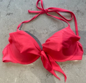 Hollister push up bikini top in coral S - Picture 1 of 5