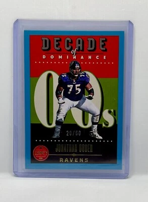 2023 Panini Legacy Decade of Dominance Blue Jonathan Ogden #20/50 SP #13 - Image 1 of 2