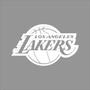 Los Angeles Lakers NBA Team Logo 1 Colore Vinile Decalcomania Parete Finestra Auto - Foto 1 di 7