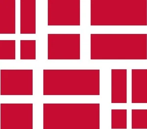 4x Aufkleber Sticker Decal Decals Vinyl Auto Motorrad Flagge Dänemark - Bild 1 von 1