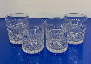 4 VERSAILLES Old Fashioned Glass Tumbler (s) Crystal Clear Industries CrissCross - Picture 1 of 9