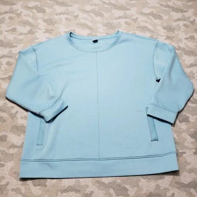 Chico's Sweatshirt Womens 3 Blue Pullover Long Sleeve - Image 1 of 4