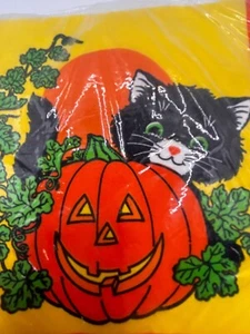 De colección Nuevo Sellado 16 Pk Servilletas de Papel Gibson Halloween Calabaza Gato Negro - Imagen 1 de 7
