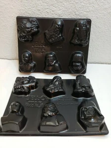 Vintage Star Wars Jello Mold Jigglers Yoda Chewbacca R2D2 C3P0 Darth Vader - Picture 1 of 9