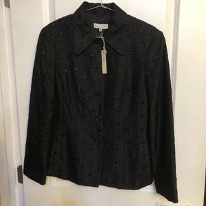 vintage parallel silk jacket Blazer textured brocade $298 - Picture 1 of 17