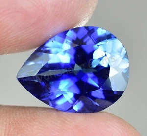 Makelloser 10,40 ct natürlicher blauer Ceylon Saphir Birne zertifiziert loser Edelstein - Bild 1 von 6