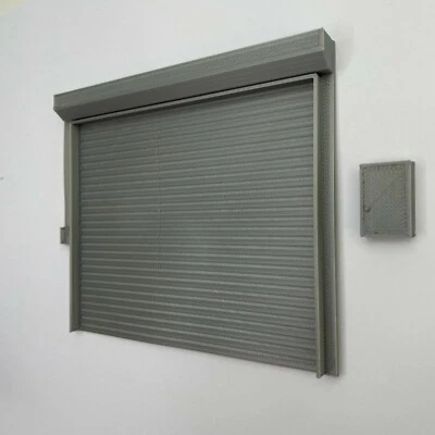 1:24 Scale Model Diorama Garage Workshop Door - Image 1 of 4