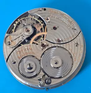 16 SIZE BALL HAMILTON 21 JEWEL GRADE 999P POCKET WATCH PARTS MODEL 1 - Picture 1 of 28