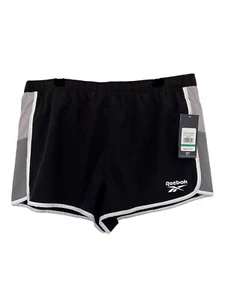 REEBOK Relaxed Short Racer Heritage Short, Black, Size XL - Picture 1 of 4