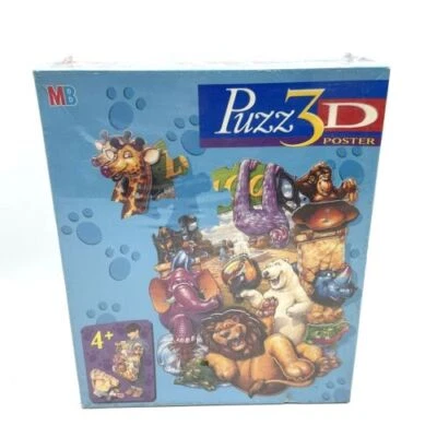 Puzz 3D ZOO JARDIN ZOOLOGICO Poster Puzzle Jigsaw MB 32 pz Sealed#FP - Immagine 1 di 2