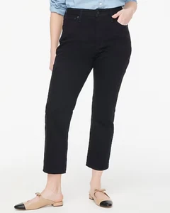 J Crew Curvy Straight Jeans 32 schwarz neu mit Etikett All Day Stretch CB403 J.Crew 27" Schrittlänge - Bild 1 von 4