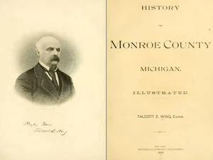 1890 MONROE County Michigan MI, Geschichte und Genealogie Abstammung Familie DVD CD B07 - Bild 1 von 2