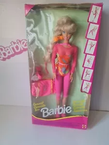 BARBIE MATTEL GYMNAST 1993 GINNASTA SPORT 11921 CHINA BAMBOLA SNODATA DOLL - Foto 1 di 11