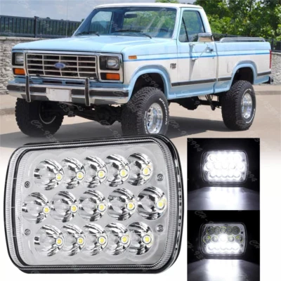 Faros LED 5x7"7x6" para Ford F150 F250 F350 Ranger 1976-1986 haz alto 1 pieza Foto 1 de 4