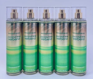 5 BATH & BODY WORKS COCONUT LIME VERBENA FINE FRAGRANCE MIST BODY SPRAY 8 OZ - Picture 1 of 6