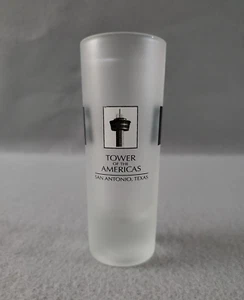 Tirador esmerilado Tower of The Americas Shot Glass San Antonio Texas 4" de alto - Imagen 1 de 7