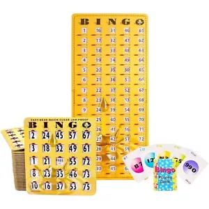 MR CHIPS Jam-Proof Bingo Cards with Sliding Windows, 25 Reusable Shutter Card... - Picture 1 of 9