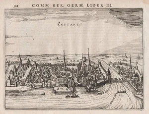 Konstanz Bodensee Baden-Württemberg Kupferstich engraving Bertius 1616 - Bild 1 von 1