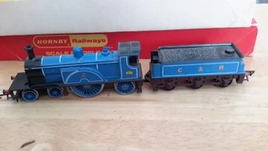 HORNBY OO R.553 CALADONIAN RAILWAY 4-2-2 LOCO BLUE 135.FULL RUNNING ORDER BOXED - Picture 1 of 8