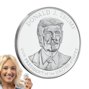Donald Trump 2020 1 oz .999 Silver BU Coin 45th President Commemorative New MAGA - Picture 1 of 9