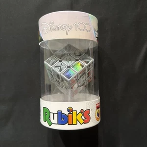 Rubik's Cube Disney 100th anniversary Metallic Platinum Finish 3x3 Cube  NEW - Picture 1 of 10