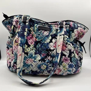 Vera Bradley Women Garden Grove Glenna Satchel Quilted Handbag Purse - Picture 1 of 18
