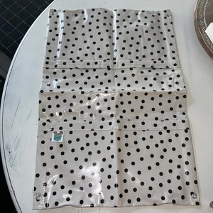 Original Pocket Bloomers over the Railing Planter Black Polka Dots 16”Wx11.75”L - Picture 1 of 8