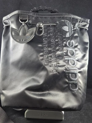 Adidas Satin Mini Bucket Backpack Black - Image 1 of 4