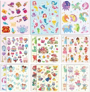 300+ Holographic Stickers for Kids, 15 Different Sheets of Fairy Multicolor  - Picture 1 of 7