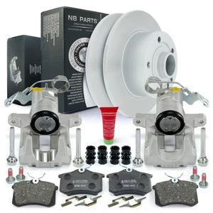 Bremssättel Bremszangen Bremsscheiben Bremsbeläge hinten für Audi A4 B5 + Avant - Bild 1 von 7