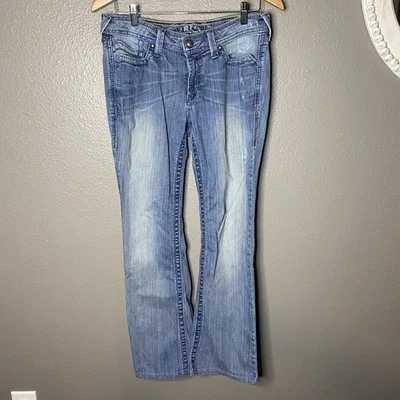 Jeans Ariat punto grueso desgastados tiro medio para mujer 28 largos Foto 1 de 4