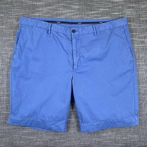 Hackett London chino shorts, size 40w, blue Sanderson tailored cotton Bermuda - Picture 1 of 9
