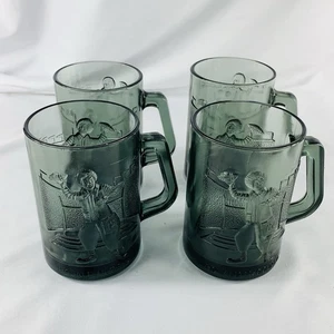 4er Set Vintage McDonalds 70er Tassen Rauchglas Ronald McDonald Fußball - Bild 1 von 10