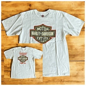 Harley Davidson Orlando Florida Short Sleeve T-Shirt Mens Sz XL White Motorcycle - Picture 1 of 8