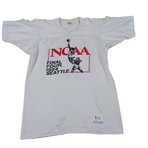 Champion Vintage NCAA 1984 Seattle Basketball V Neck Athletic Shirt Kids 10/12 - Picture 1 of 9