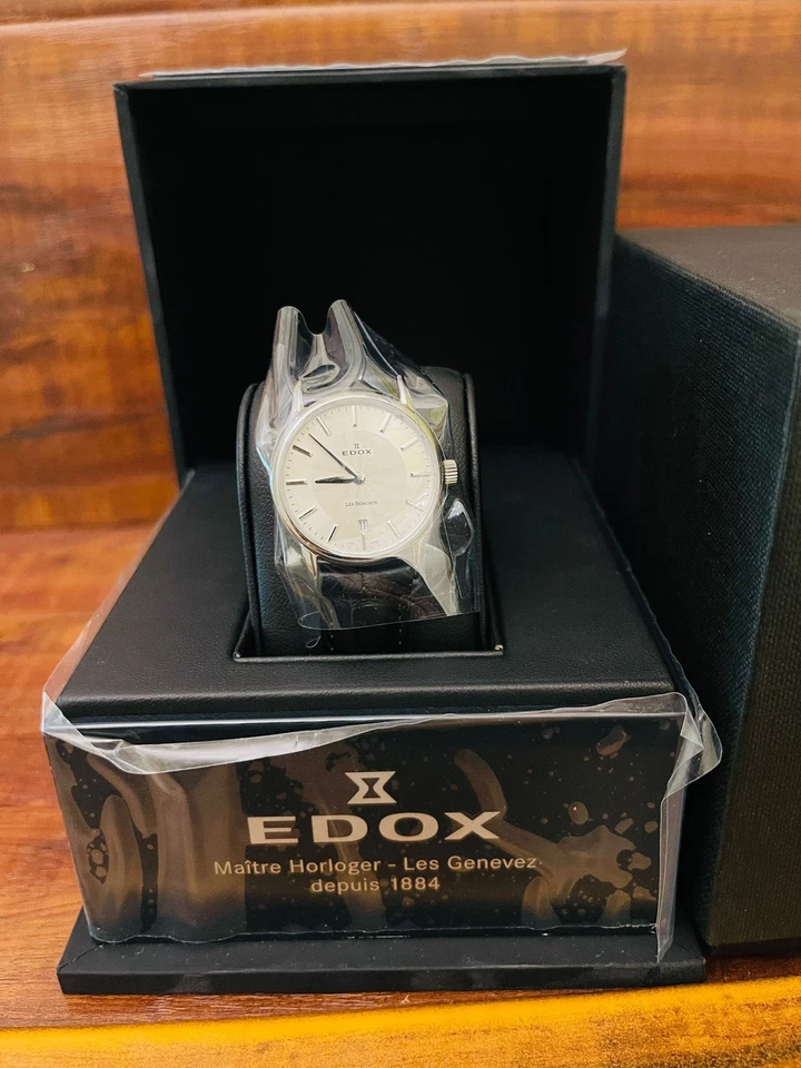 Edox 57001 37j Aid Women's Les Bemonts White Quartz Watch