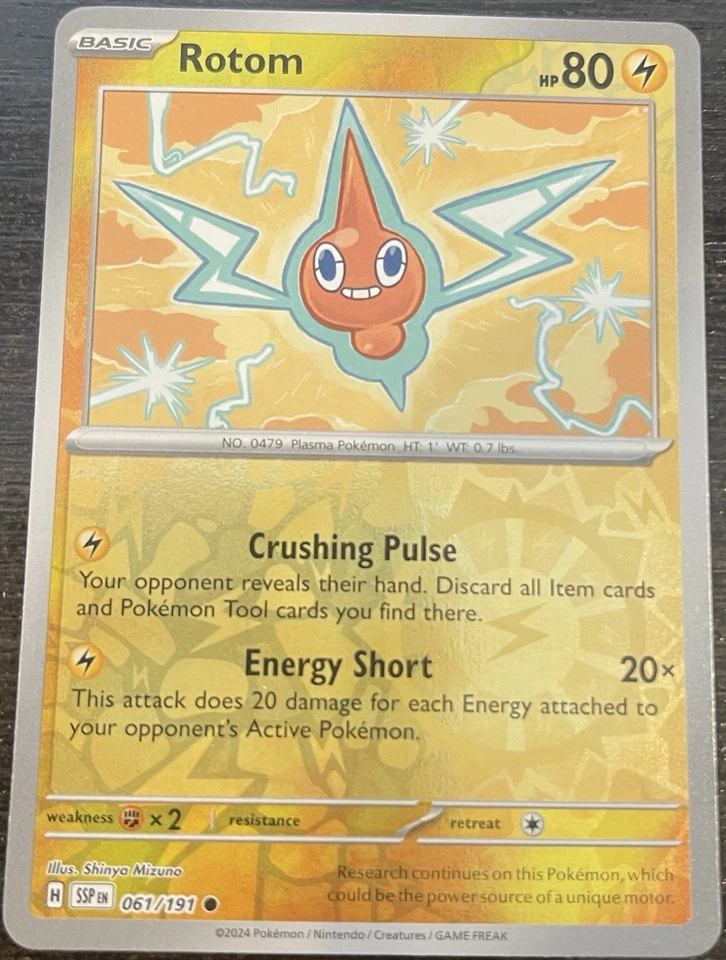 Rotom 061/191 Sv08: Surging Sparks Reverse Holo - Image 1 of 1