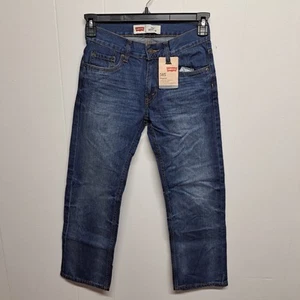 Levi's 505 Boy's Jeans Size 12 REG W26 L26 Blue Denim Straight Leg Regular Fit - Picture 1 of 8