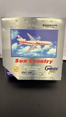 Gemini Jets GJSCX240 escala 1:400 fundido a presión Sun Country DC10 China 2001 Foto 1 de 4